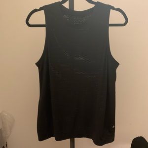 Lululemon perforated black tank top